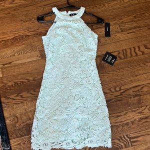 Lulu's mint green lace dress size xs